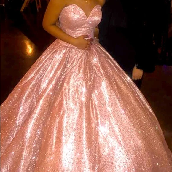 Dancing Queen | Dresses | Beautiful Size Small Rose Gold Ball Gown |  Poshmark